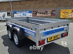 Car Trailer Twin Axle Mesh with Ramp 263 x 125cm 750kg