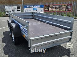 Car Trailer Twin Axle Mesh with Ramp 263 x 125cm 750kg