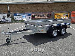 Car Trailer Twin Axle Mesh with Ramp 263 x 125cm 750kg