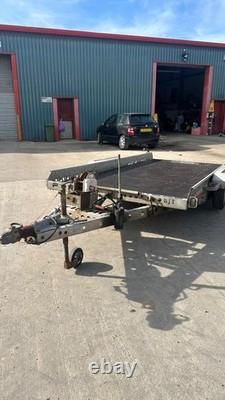 Car Transporter Trailer 2700 kg Twin- Axle Tilt Platform Used Condition