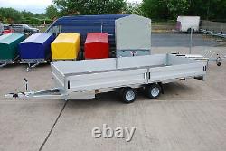 Car Transporter Trailer 3000kg 16ft X 7ft Twin Axle Al-ko Braked Flatbed