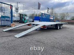 Car Transporter Trailer Beaver Tail TWIN Axle 5.5m x 2.1m 18.3ft x 6.9ft 3500kg