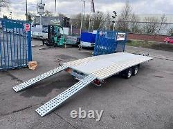 Car Transporter Trailer Beaver Tail TWIN Axle 5.5m x 2.1m 18.3ft x 6.9ft 3500kg