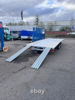 Car Transporter Trailer Beaver Tail TWIN Axle 5.5m x 2.1m 18.3ft x 6.9ft 3500kg