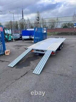 Car Transporter Trailer Beaver Tail TWIN Axle 5.5m x 2.1m 18.3ft x 6.9ft 3500kg