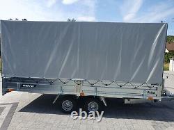 Car Transporter Trailer Box Trailer 13ft x 6,5ft x 5,7ft 2700kg Twin Axle