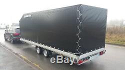 Car Transporter Trailer Box Trailer 14ft x 6ft x 7,2ft 2700kg Twin Axle Braked
