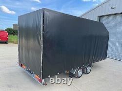 Car Transporter Trailer Box Trailer 4,5m x 2,2m x 2m 2700kg Twin Axle Braked