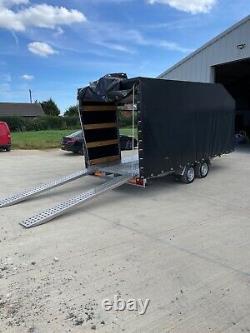 Car Transporter Trailer Box Trailer 4,5m x 2,2m x 2m 2700kg Twin Axle Braked