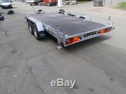 Car Transporter Trailer Flatbed 2700kg Twin Axle 13.1ft X 6.4ft