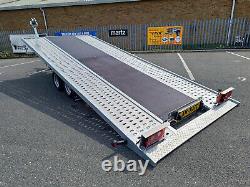 Car Transporter Trailer Recovery 3500kg Tilt Bed 18.1 x 6.11ft Twin Axle