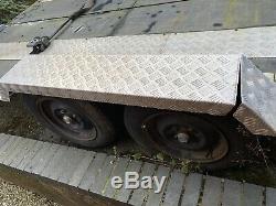 Car Transporter Trailer Twin Axle Flatbed Brakes Lights Ready to Go