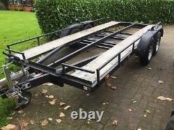 Car Transporter Trailer, Twin Axle. Runs Well Just Been To Italy And Back