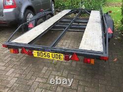 Car Transporter Trailer, Twin Axle. Runs Well Just Been To Italy And Back