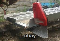 Car Transporter Trailer twin axle with winch, ramps, spare wheel
