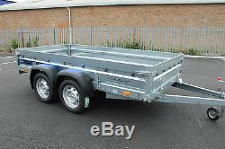 Car trailer Faro SOLIDUS twin axle 300mx150m 750kg 9 ft x 4 ft