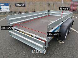 Car trailer Faro Solidus Max Twin Axle 3m x 1.5m Braked