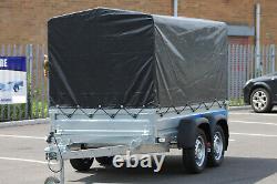 Car trailer SOLIDUS twin axle 8.8FT x 4.2 750kg Cover 110cm Black