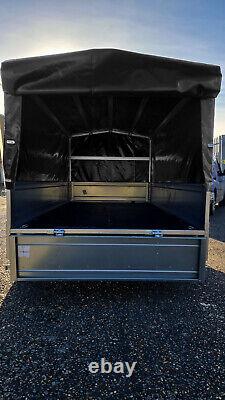 Car trailer TEMARED twin axle 263cm x 125cm 8.7FT x 4.1FT 750kg Cover 80cm