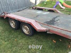 Car trailer twin axle