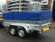 Car Trailer Twin Axle 8.7x4.2ft Mesh Caged Cage Tipping Tipper 263 X 129cm Cover