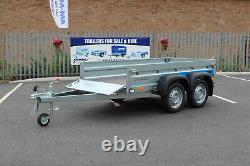 Car trailer twin axle 8'8 x 4'2 Faro SOLIDUS 263cm x 125cm mesh 40cm