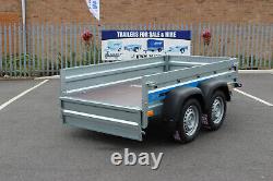 Car trailer twin axle 8'8 x 4'2 Faro SOLIDUS 263cm x 125cm mesh 40cm