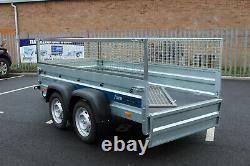 Car trailer twin axle 8.8 x 4.2FT Faro SOLIDUS mesh 750kg