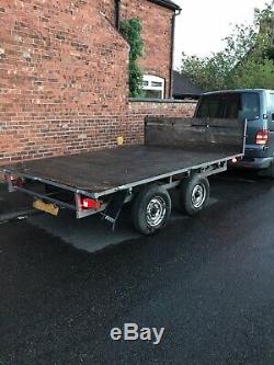 Car trailer twin axle, Flat Bed