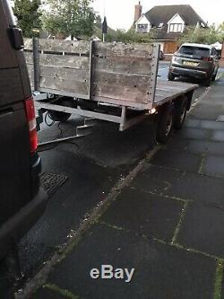 Car trailer twin axle, Flat Bed