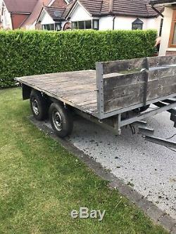 Car trailer twin axle, Flat Bed