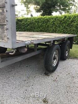 Car trailer twin axle, Flat Bed