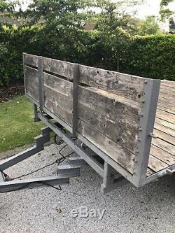 Car trailer twin axle, Flat Bed