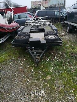 Car transport trailer twin axle Winch