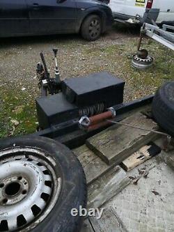 Car transport trailer twin axle Winch