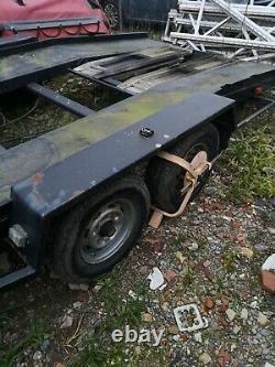 Car transport trailer twin axle Winch