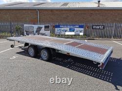 Car transporter JUPITER 4.5m x 2.1m Twin Axle 14.9x6.10ft Beavertail GVW 2700kg