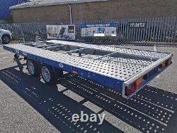 Car transporter MARS 4.5 x 2m Twin Axle 14.9 x 6.7ft Flat Bed GVW 2700kg