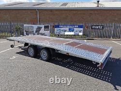 Car transporter trailer JUPITER 4.5 x 2.1m Twin Axle Beavertail GVW 2700kg