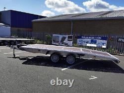 Car transporter trailer JUPITER 4.5 x 2.1m Twin Axle Beavertail GVW 2700kg