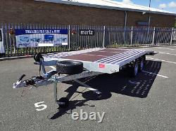 Car transporter trailer JUPITER 4.5 x 2.1m Twin Axle Beavertail GVW 2700kg