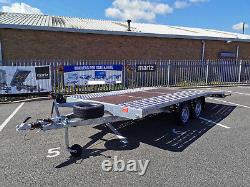 Car transporter trailer JUPITER 4.5 x 2.1m Twin Axle Beavertail GVW 2700kg