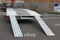 Car transporter trailer JUPITER 4.5 x 2.1m Twin Axle Beavertail GVW 2700kg