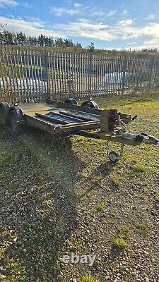 Car transporter trailer. Twin Axle braked