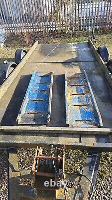 Car transporter trailer. Twin Axle braked