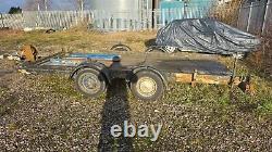 Car transporter trailer. Twin Axle braked