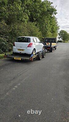 Car transporter trailer. Twin Axle braked