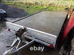 Car transporter trailer beavertail twin axle