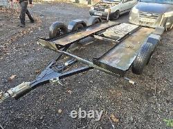 Car transporter trailer twin axle