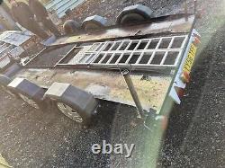 Car transporter trailer twin axle